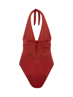Marylin shimmer red one-piece swimsuit - MC2 Saint Barth