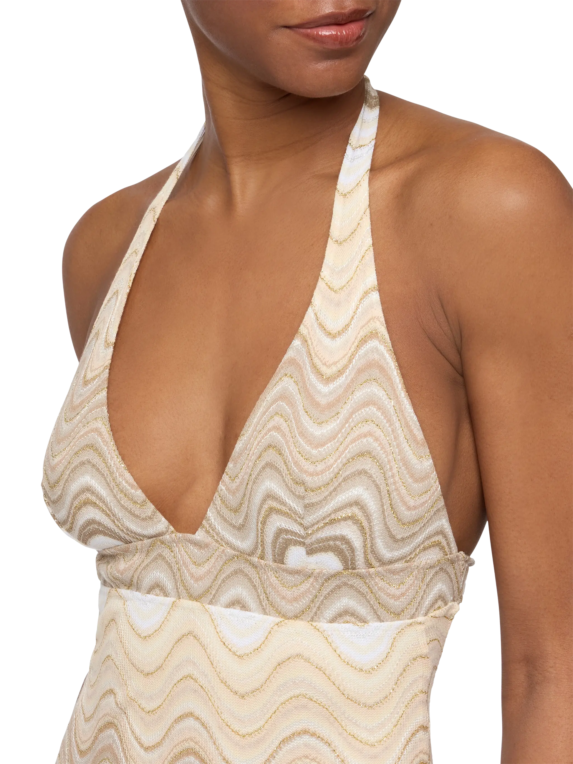 Marylin raschel wavy one-piece swimsuit - MC2 Saint Barth