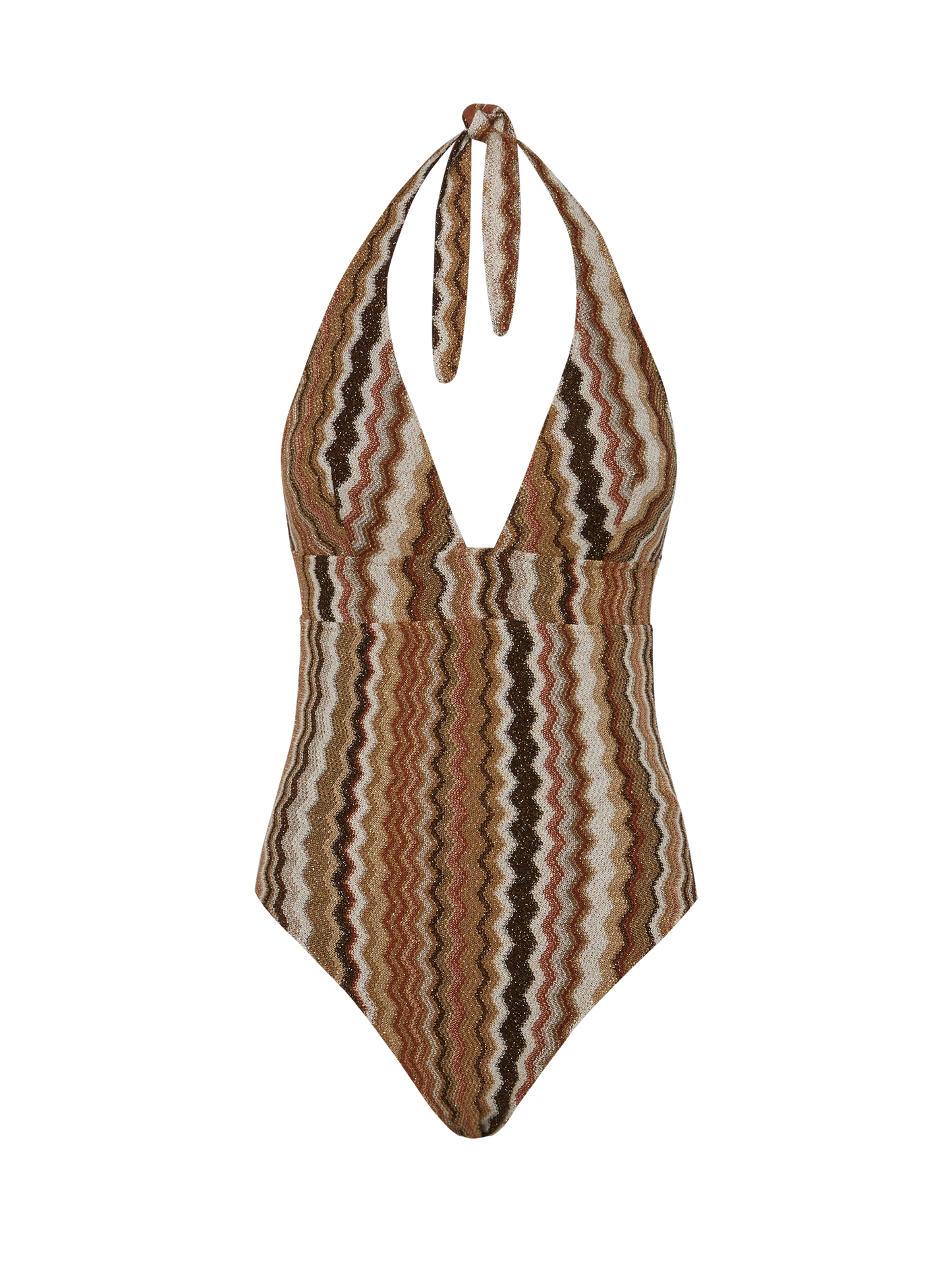 Marylin raschel chevron one-piece swimsuit - MC2 Saint Barth