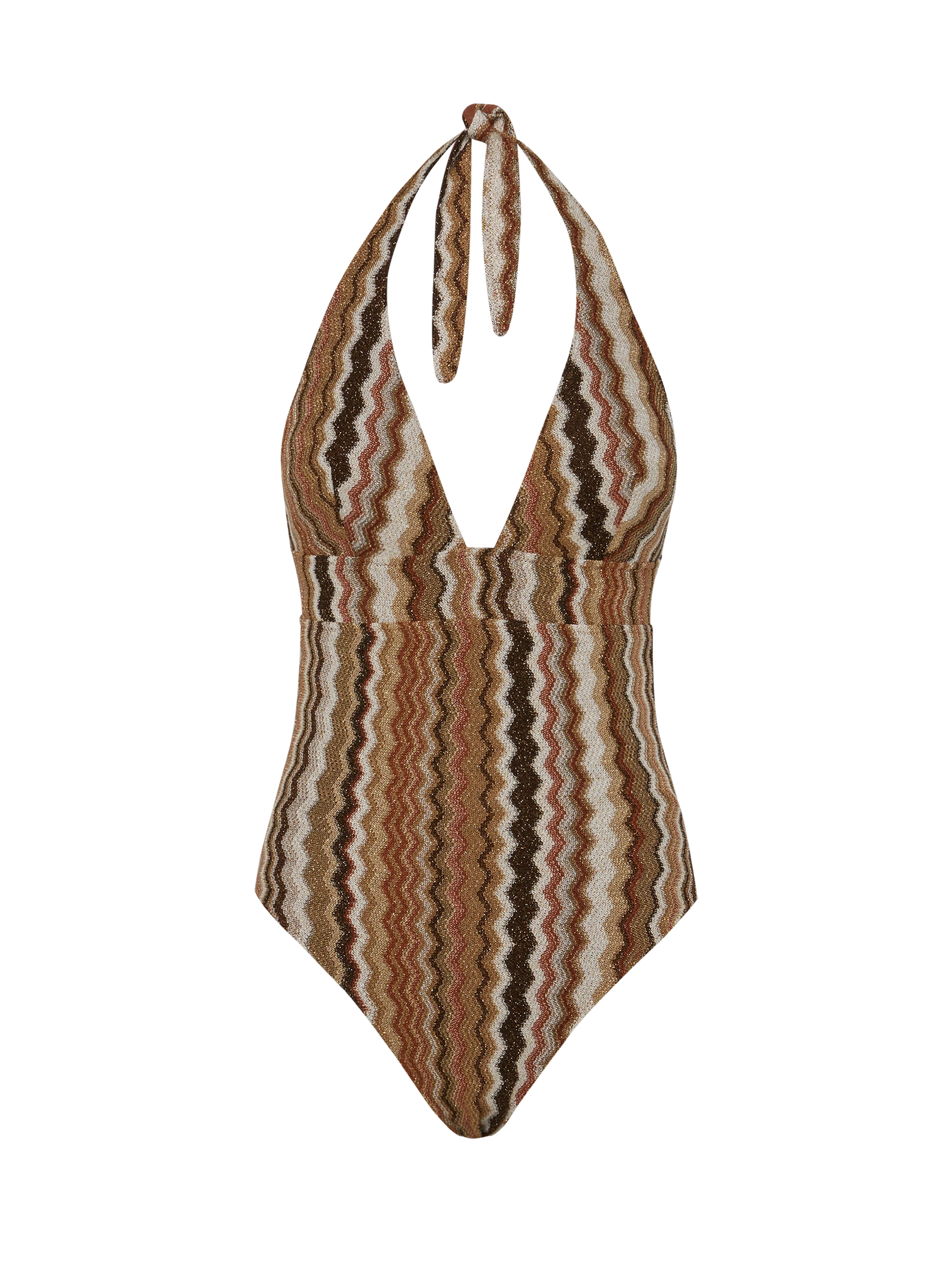 Marylin raschel chevron one-piece swimsuit - MC2 Saint Barth