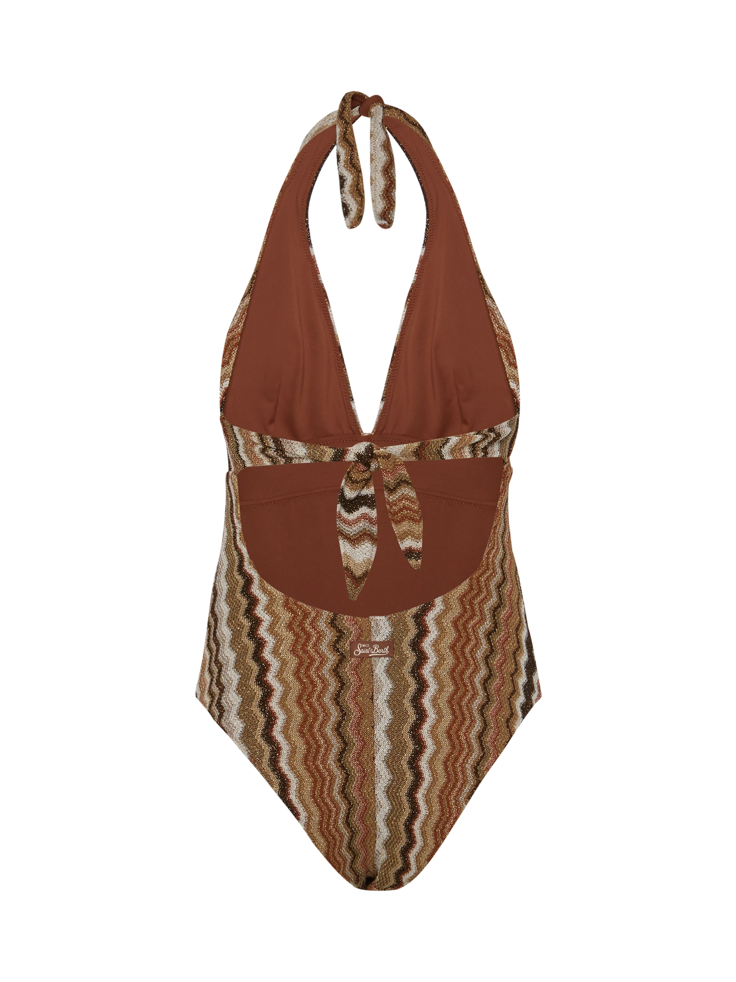 Marylin raschel chevron one-piece swimsuit - MC2 Saint Barth