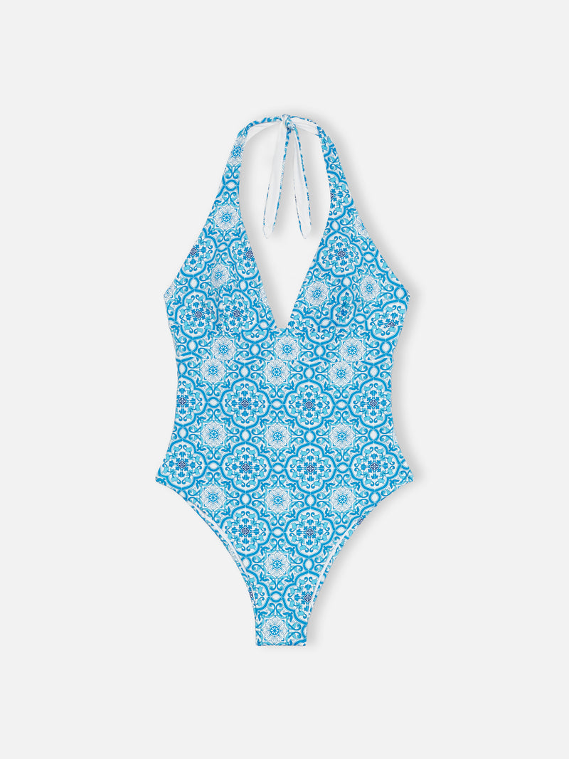 Woman one-piece maiolica Marylin swimsuit