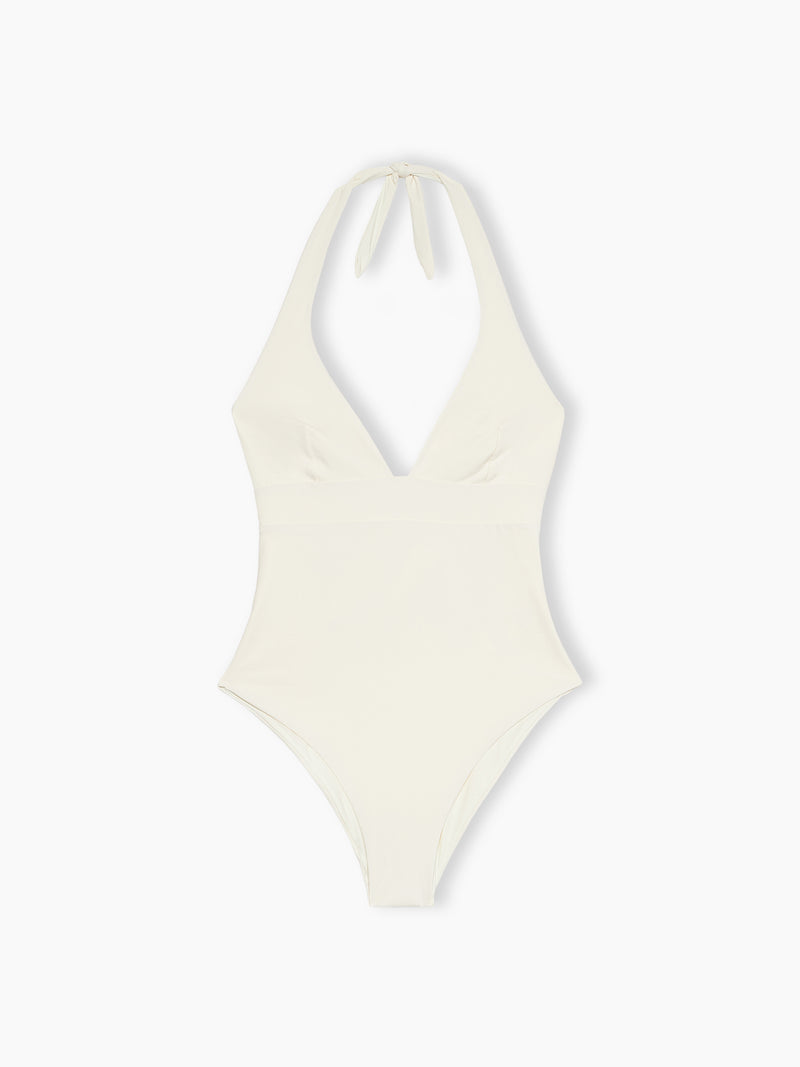 Woman cream one-piece Marylin swimsuit