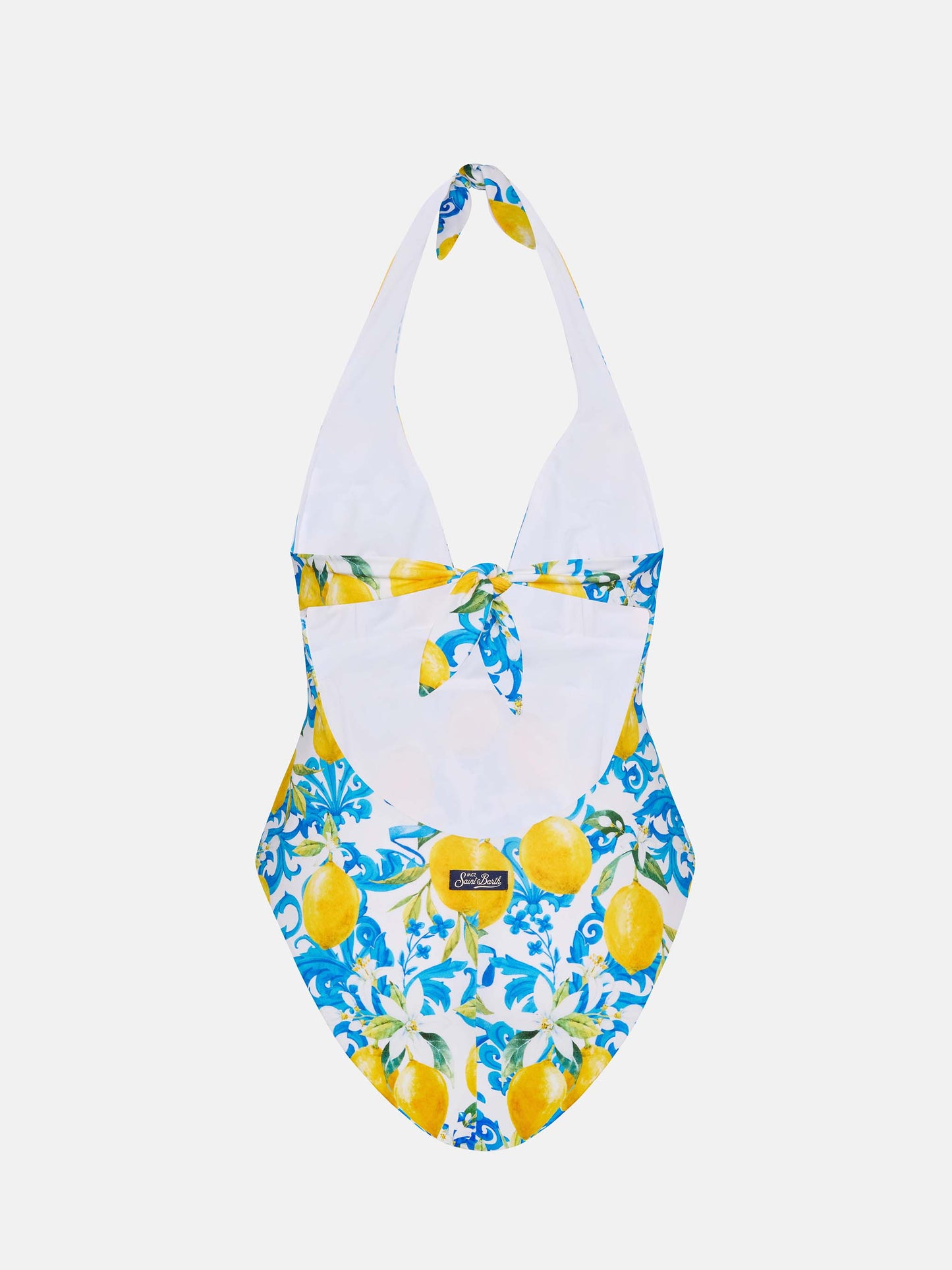 Marylin one-piece swimsuit with majolica print - MC2 Saint Barth
