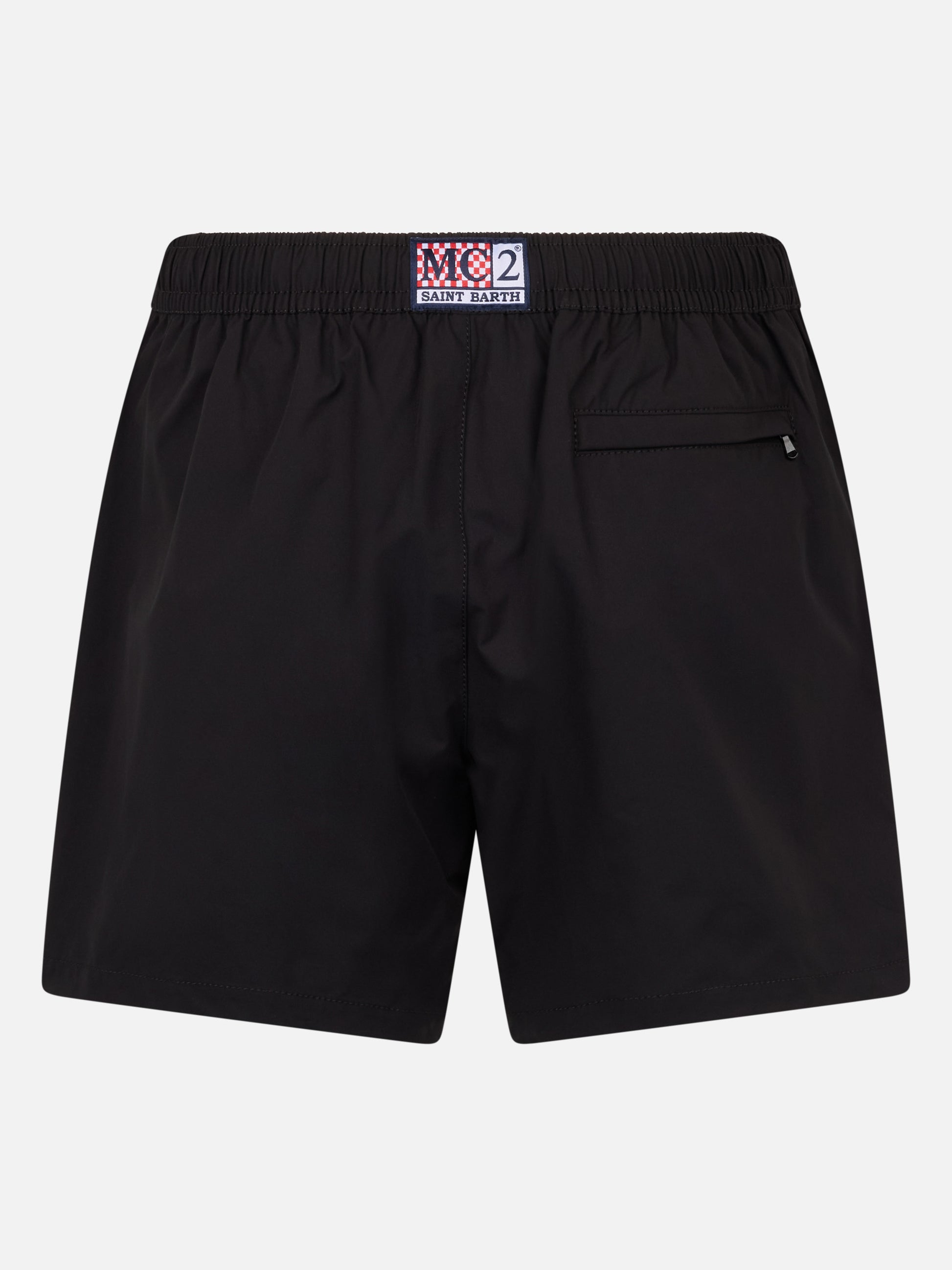 Man short-length black swim shorts Master - MC2 Saint Barth