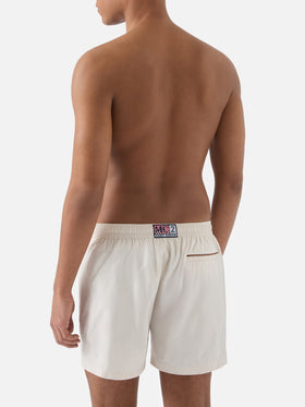 Master Piping swim shorts in solid white