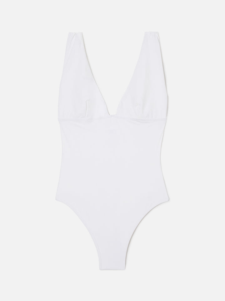 Costume intero Mavi bianco con scollatura profonda 