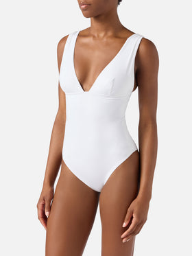 Costume intero Mavi bianco con scollatura profonda 