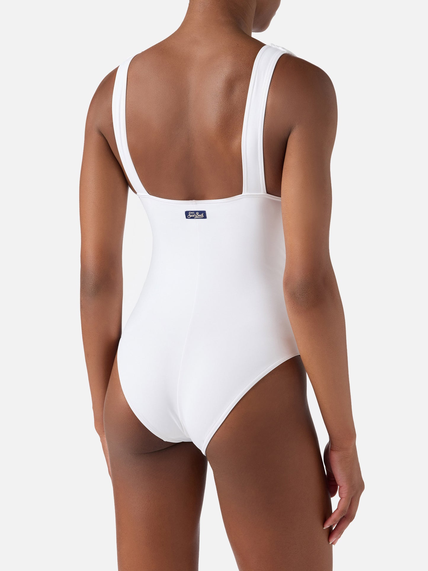 Costume intero Mavi bianco con scollatura profonda 