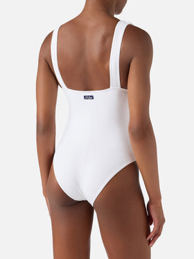 Costume intero Mavi bianco con scollatura profonda 