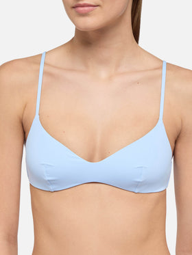May light blue scoop bralette top - MC2 Saint Barth
