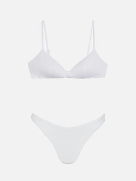Bikini bralette scollata May Lido in bianco