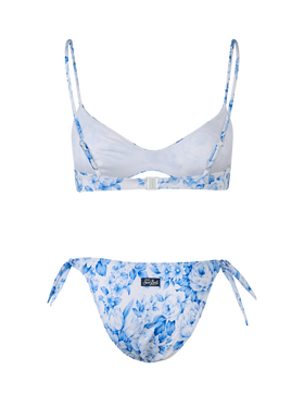 Woman flower scoop bralette bikini May Yali