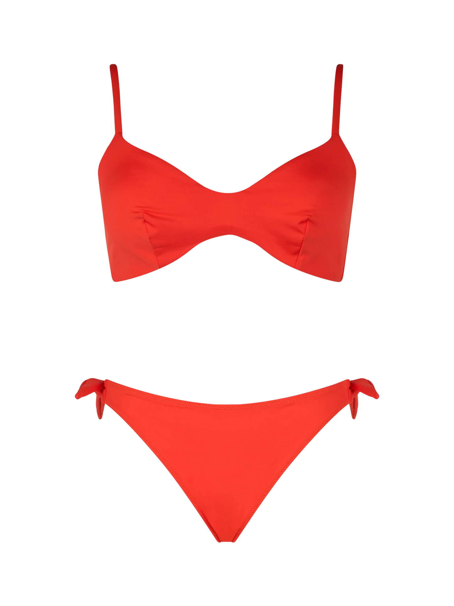 Woman orange scoop bralette bikini May Yali - MC2 Saint Barth