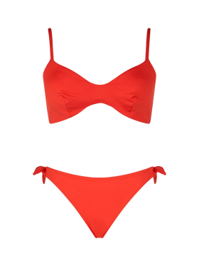 Woman orange scoop bralette bikini May Yali - MC2 Saint Barth