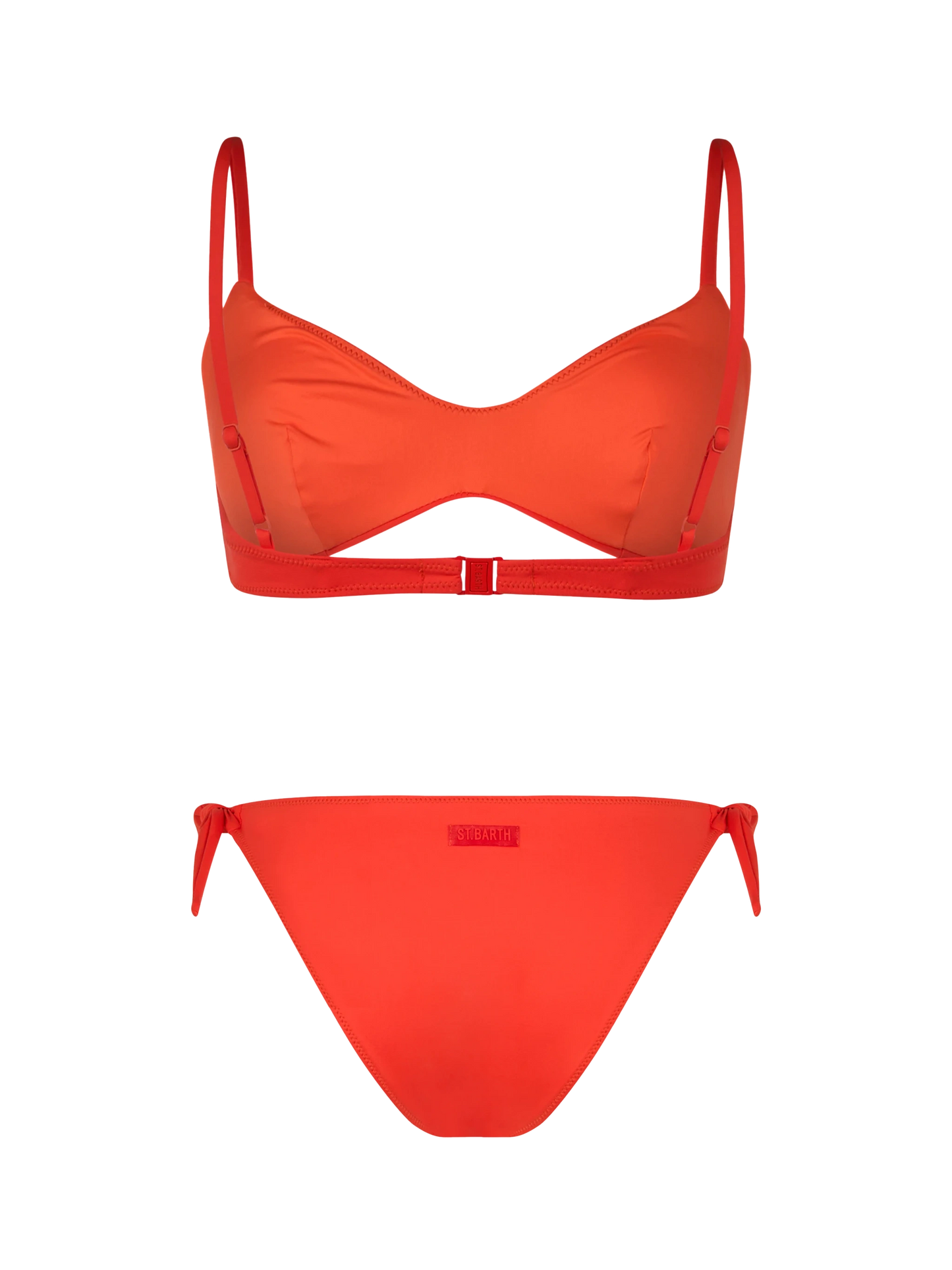 Woman orange scoop bralette bikini May Yali - MC2 Saint Barth