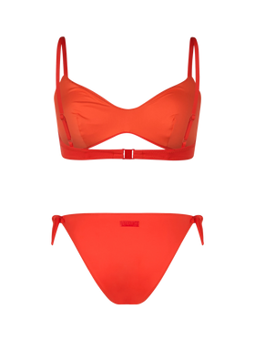 Woman orange scoop bralette bikini May Yali - MC2 Saint Barth
