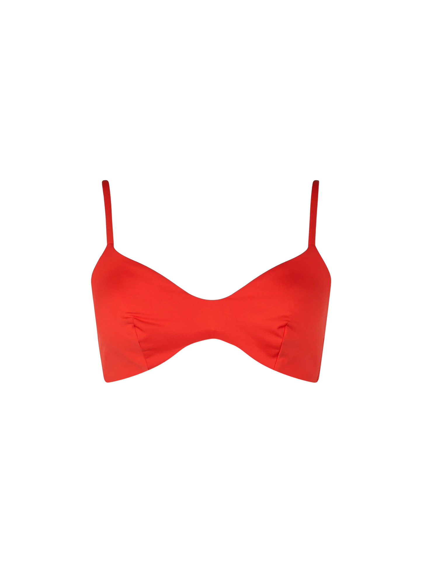 Woman orange scoop bralette beach top May - MC2 Saint Barth