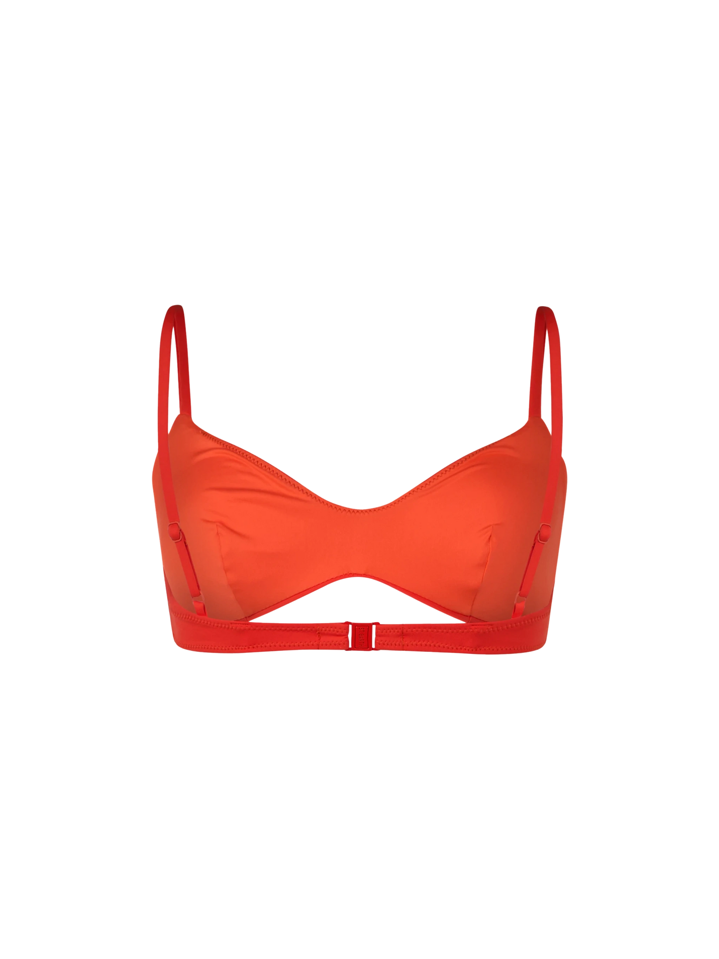 Woman orange scoop bralette beach top May - MC2 Saint Barth