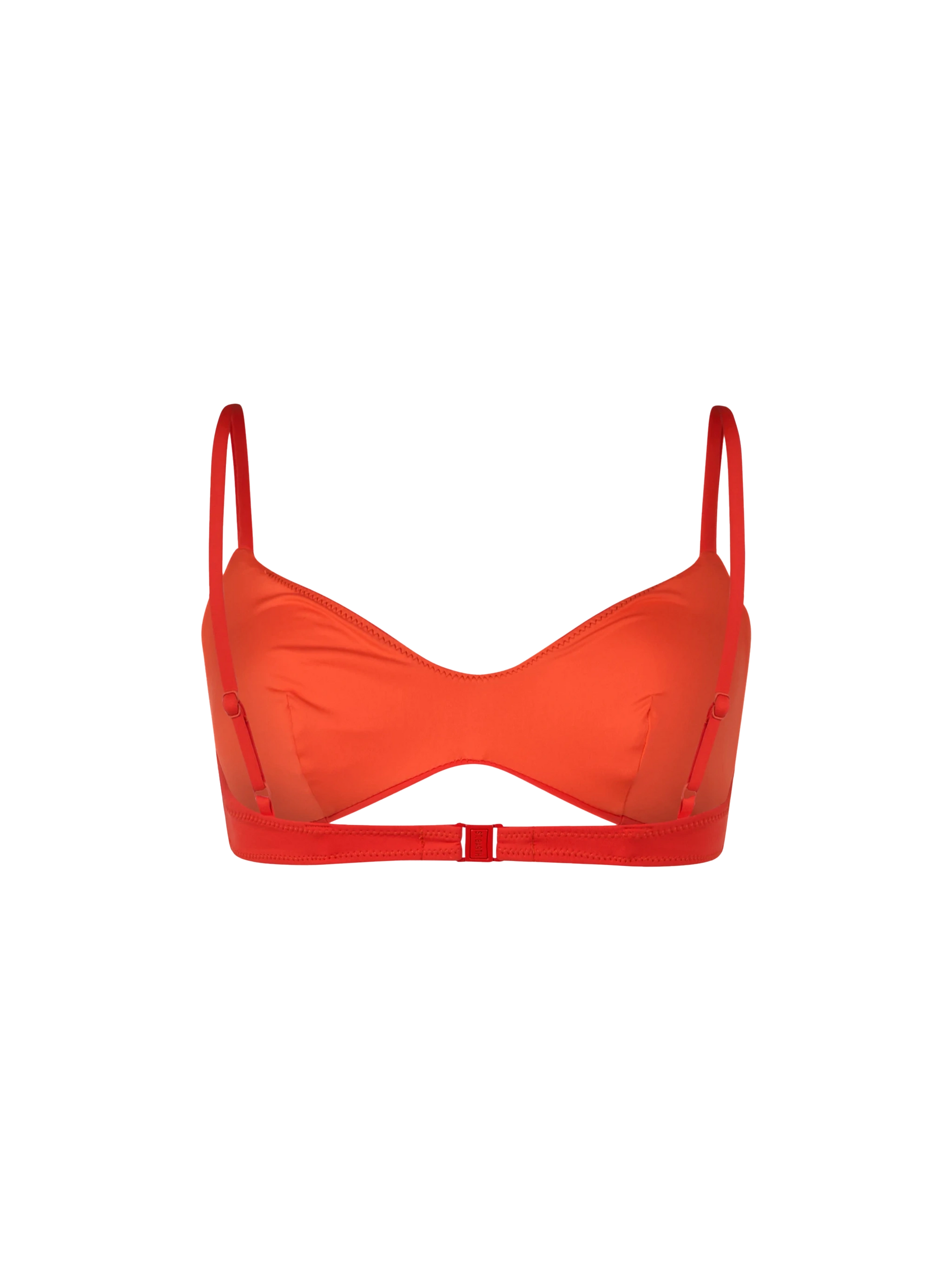 Woman orange scoop bralette beach top May - MC2 Saint Barth