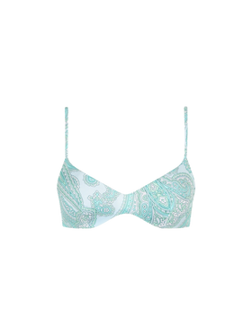 Woman paisley scoop bralette beach top May - MC2 Saint Barth