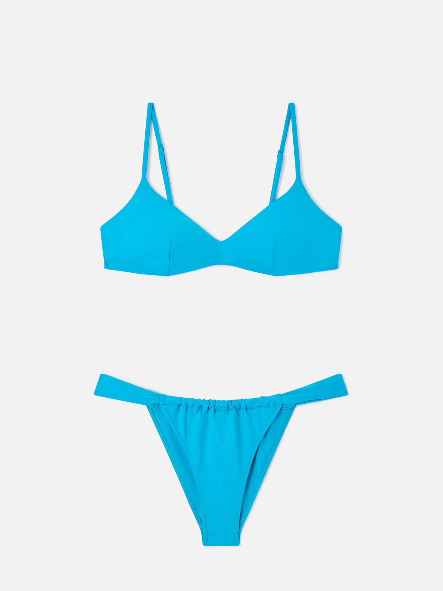 Bikini bralette con escote redondo May Noelle turquoise 