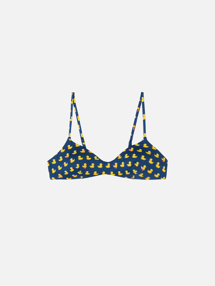 May scoop bralette top with ducky print
