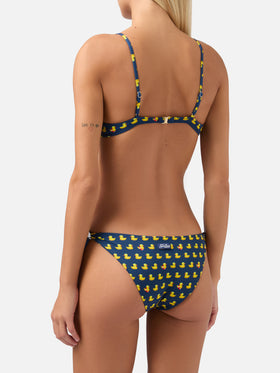 Woman scoop bralette bikini May Yali with ducky print
