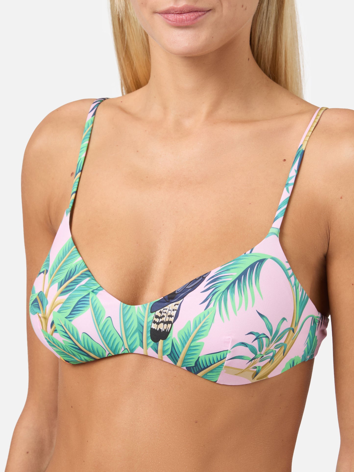 Bikini a bralette May Sienna con stampa tropicale