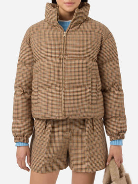 Maddy English wattierte Hahnentrittjacke