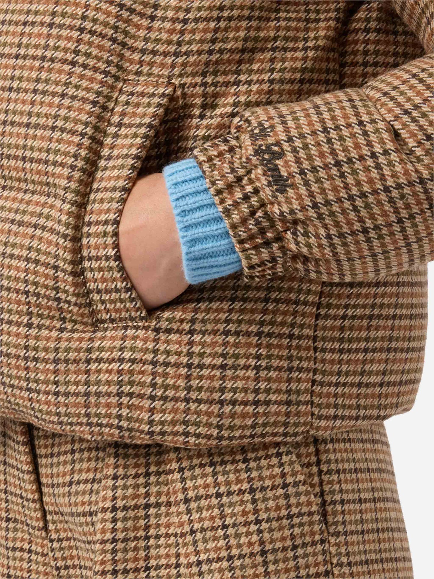 Maddy English wattierte Hahnentrittjacke