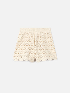 Meave crochet shorts with sequins