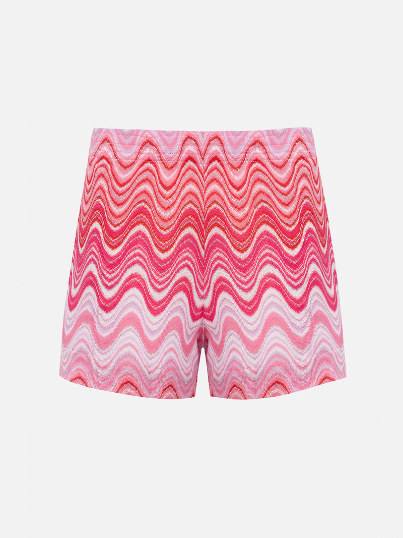 Pull-up-Shorts aus Rachel-Strickstoff für Damen Meave