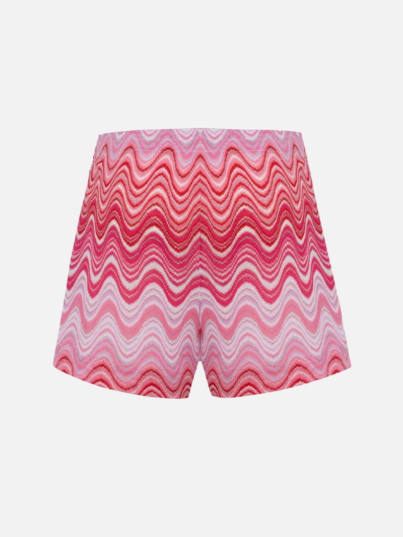 Pull-up-Shorts aus Rachel-Strickstoff für Damen Meave