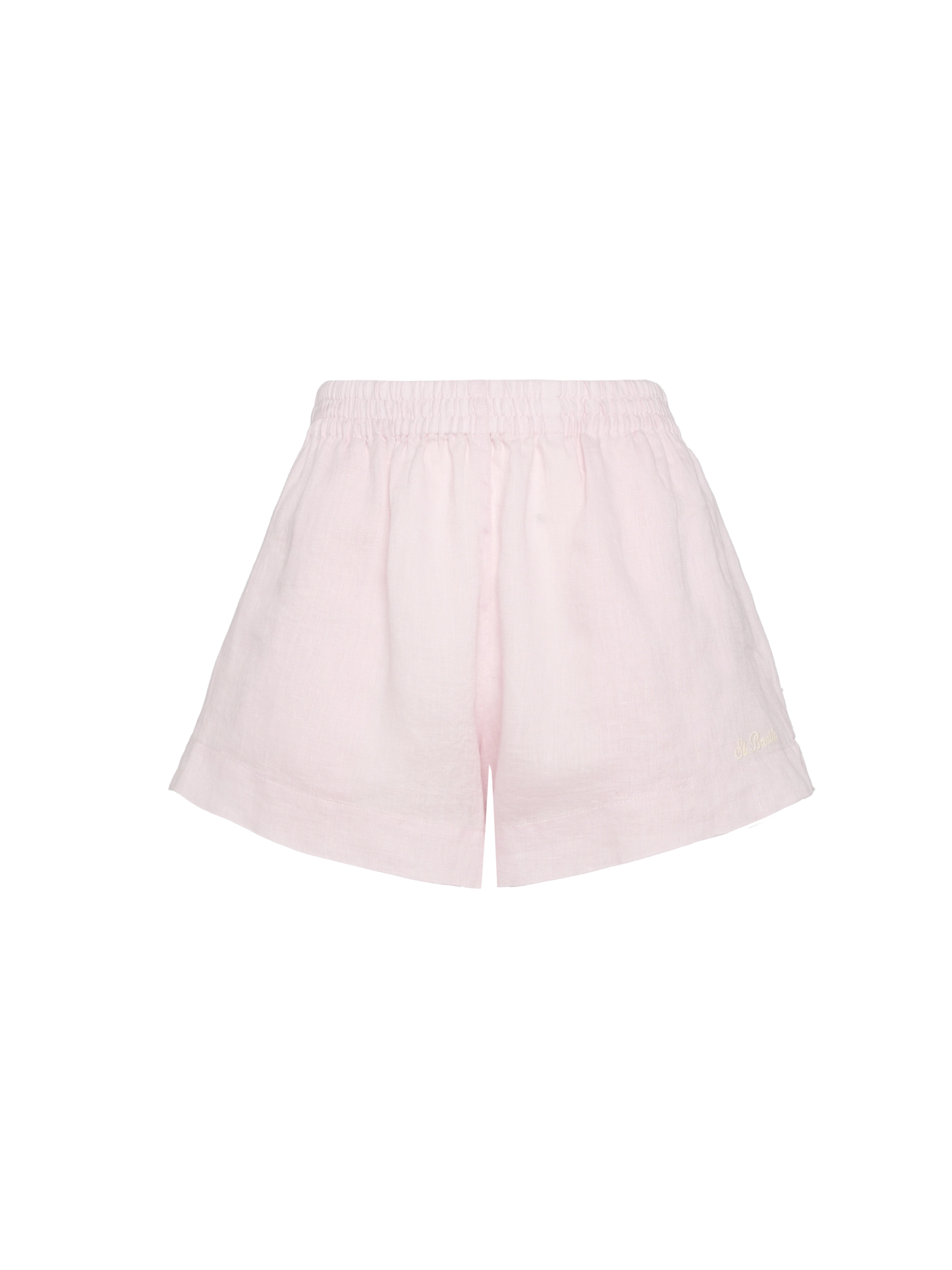 Meave pink linen pull up shorts - MC2 Saint Barth