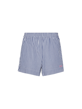 Meave cotton popline pull up shorts with striped print - MC2 Saint Barth