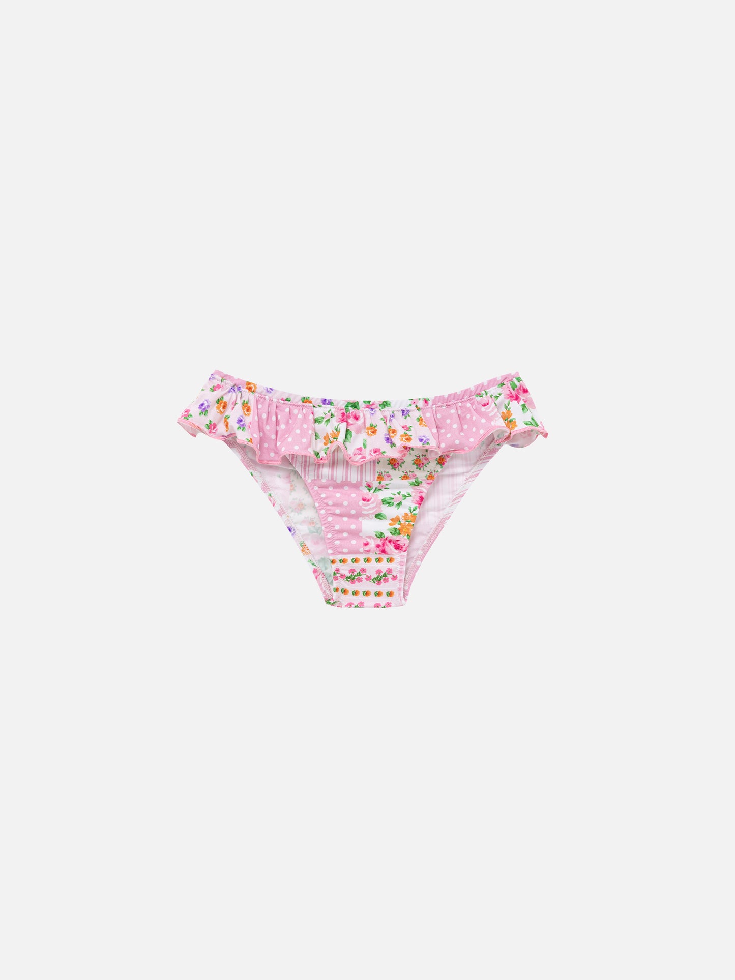 Melly ruffled swim briefs with flower patch print - MC2 Saint Barth