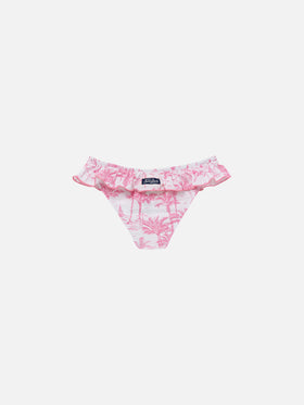 Melly ruffled swim briefs with toile de jouy print - MC2 Saint Barth