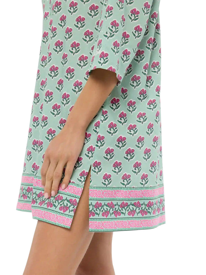 Macha cotton tunic dress with floral print - MC2 Saint Barth