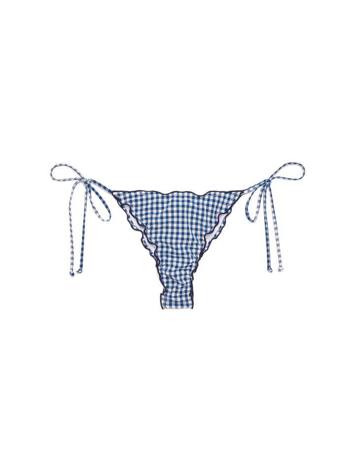 Miami cheeky swim briefs with gingham print - MC2 Saint Barth