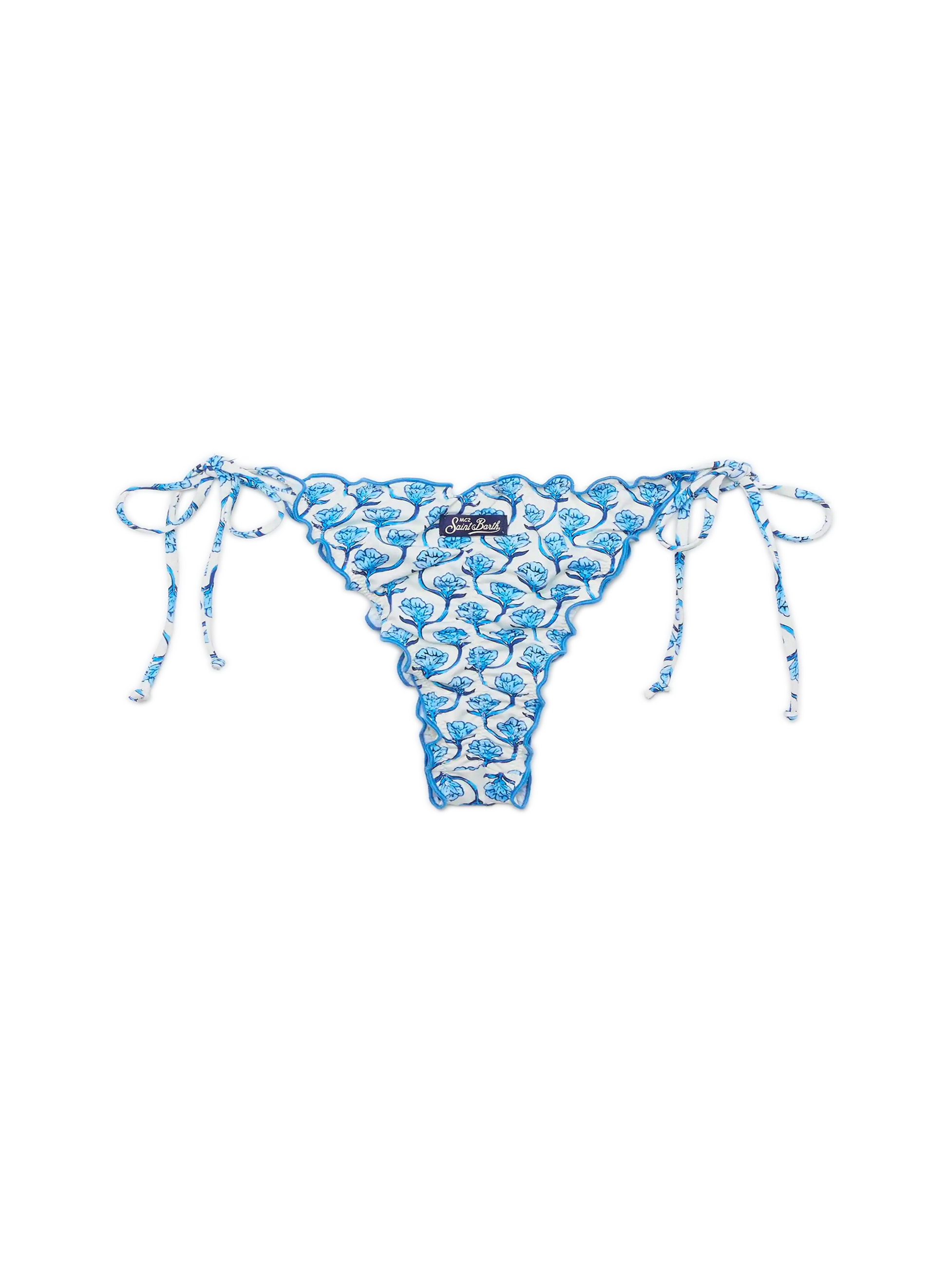 Miami cheeky swim briefs with floral print - MC2 Saint Barth