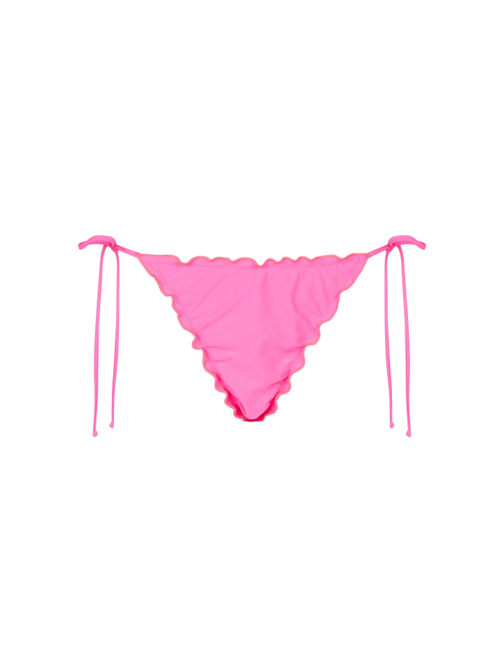 Woman fluo pink classic triangle bikini Sagittarius Miami - MC2 Saint Barth