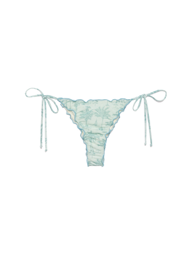 Miami lurex cheeky swim briefs with toile de jouy print - MC2 Saint Barth