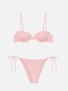 Salina Virgo pink bralette bikini