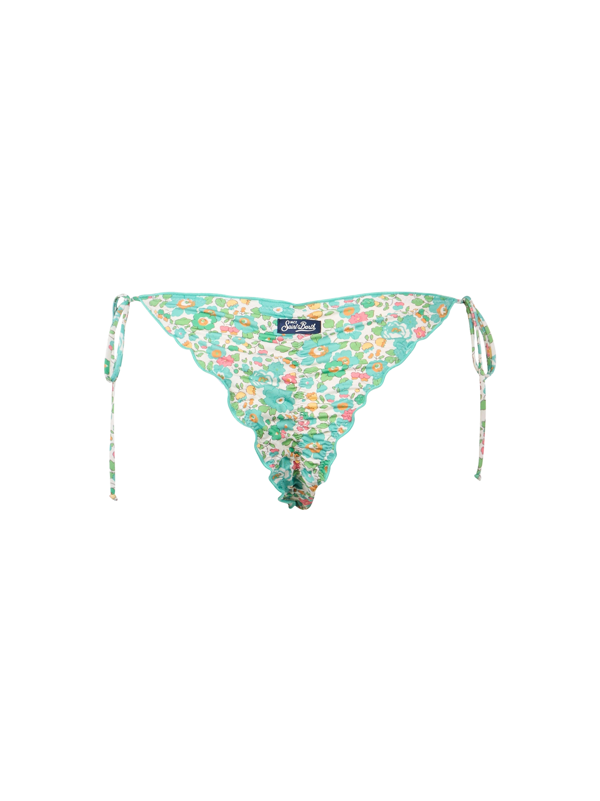 Woman Betsy cheeky swim briefs Miami | MADE WITH LIBERTY FABRIC - MC2 Saint Barth