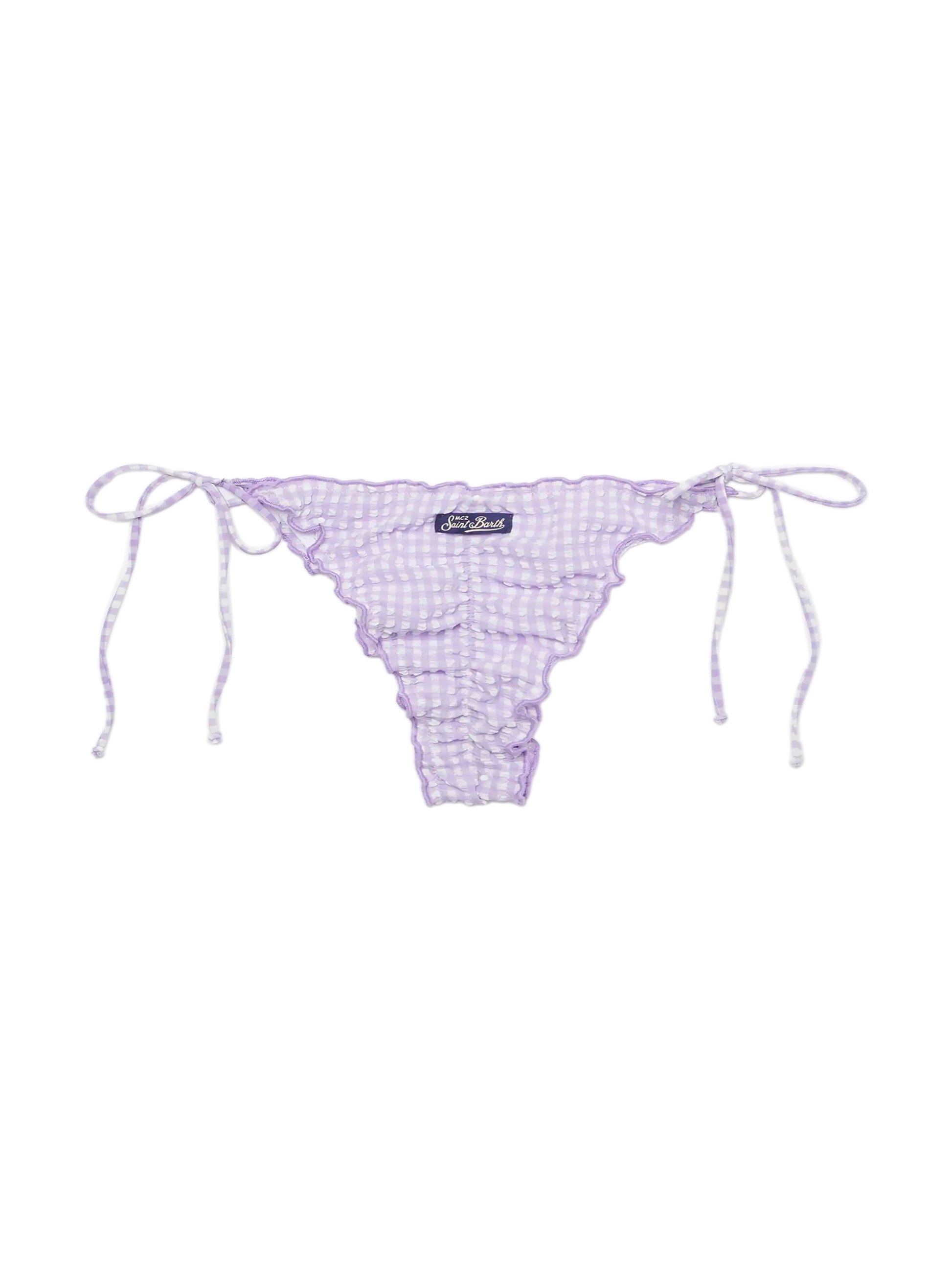 Miami seersucker cheeky swim briefs - MC2 Saint Barth