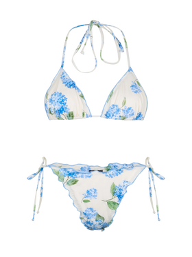 Classic triangle bikini Sagittarius Miami with floral print - MC2 Saint Barth