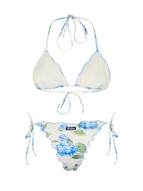 Classic triangle bikini Sagittarius Miami with floral print - MC2 Saint Barth
