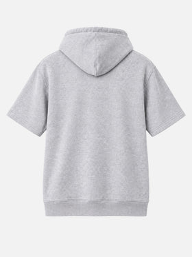Sudadera con capucha de manga corta Mike gris 