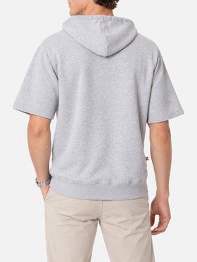 Sudadera con capucha de manga corta Mike gris 